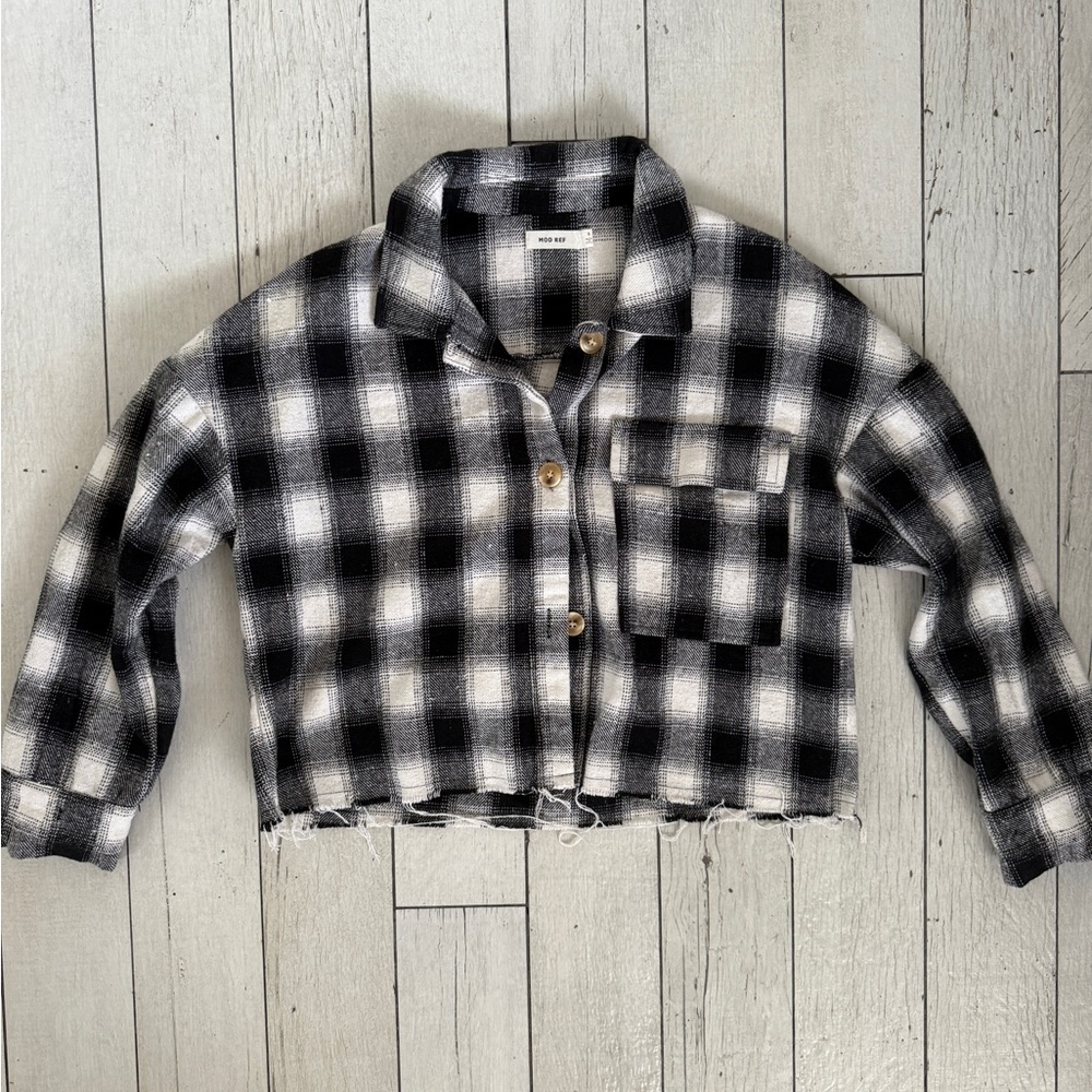 Mod Ref Black and White Plaid Jacket